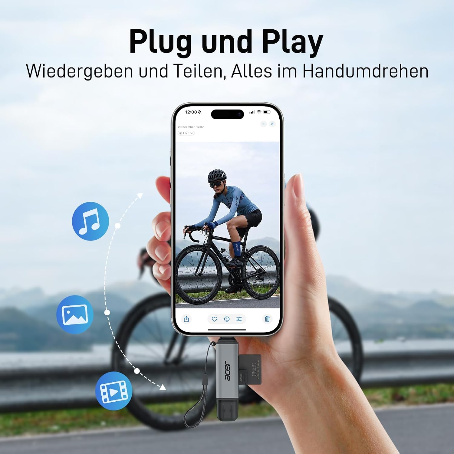 Thumbnail 3 de Acer SD Kartenleser USB‑C Dual 3.0 für SD/MicroSD