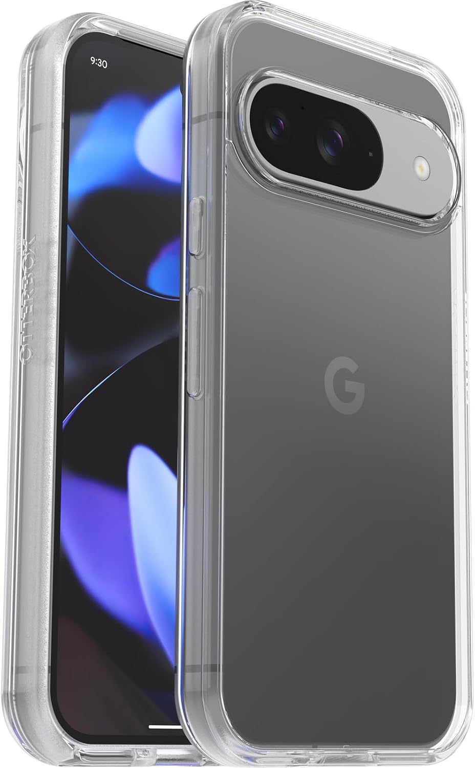 Detalle de OtterBox Symmetry Clear per Google Pixel 9 / Pixel 9 Pro: cover sottile trasparente antiurto