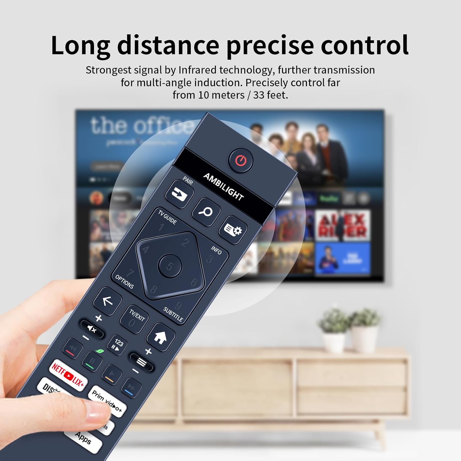 Thumbnail 4 de TCNOUMT replacement remote control for Philips Smart TV (32PHS6000 / 32PHS6050 series)