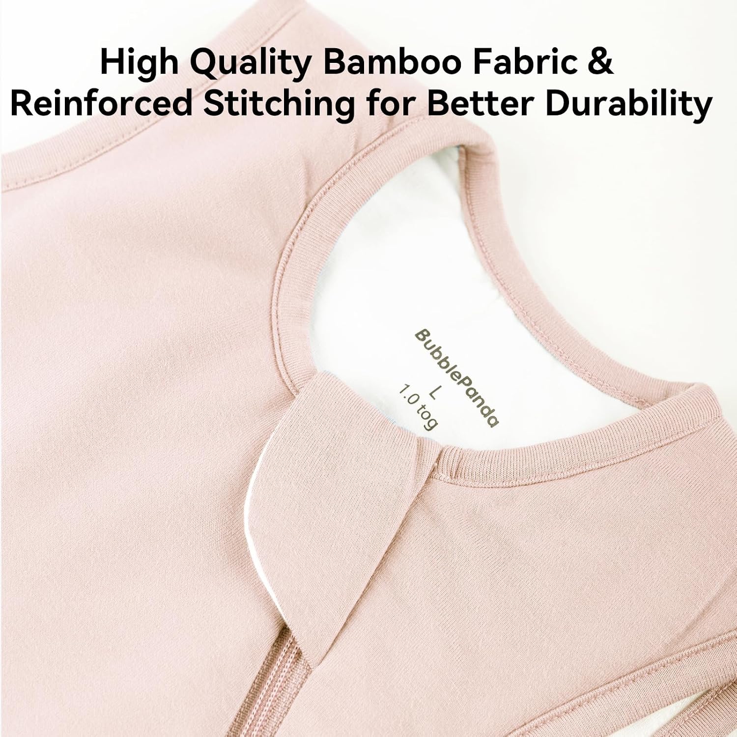 Thumbnail 4 de BubblePanda Rayon Made from Bamboo Sleep Sack (6–12 Months, 0.5 Tog) with 2-Way Zipper