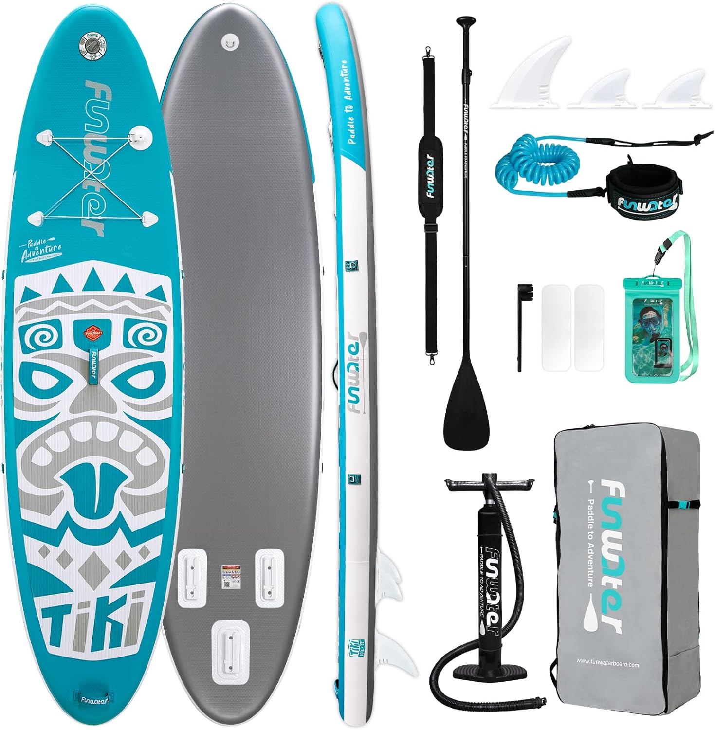 FunWater TIKI Inflatable SUP: All-in-One Pack for Beginners to Pros