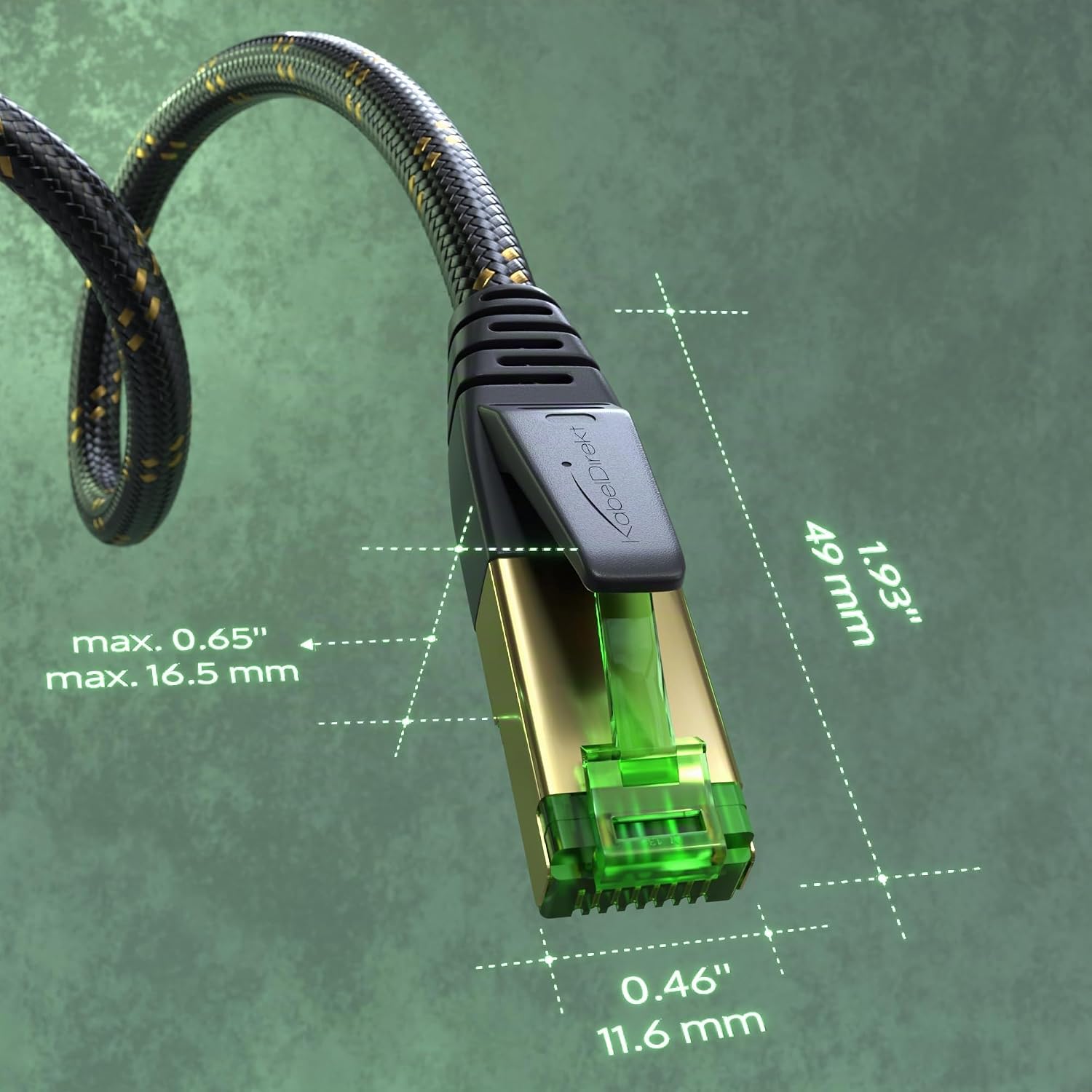 Thumbnail 5 de KabelDirekt Cavo Ethernet CAT7 1,5 m: tripla schermatura SF/FTP e rivestimento in nylon per 10 Gbps