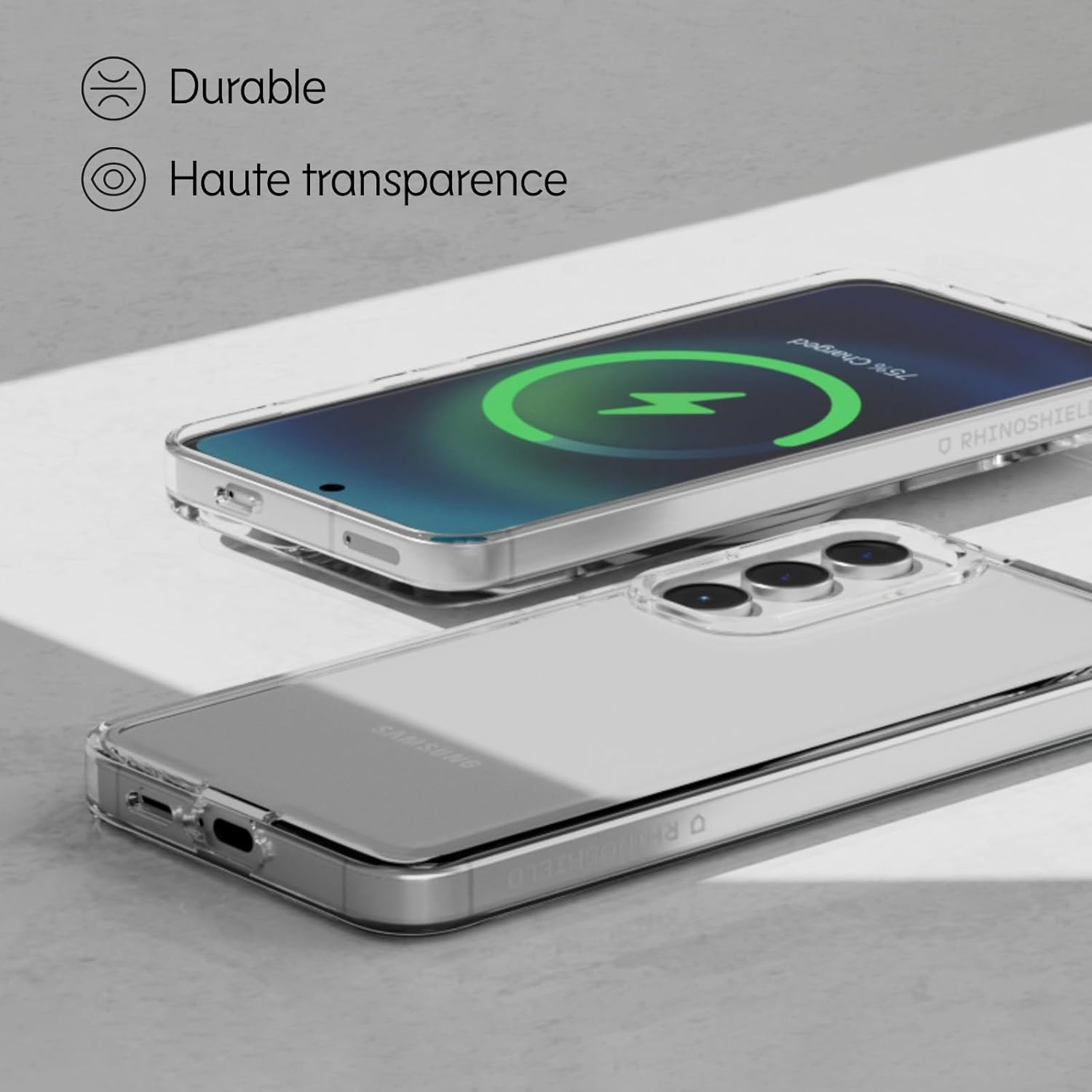 Thumbnail 4 de Coque RhinoShield Clear pour Galaxy S24 FE — transparence maximale et protection fiable