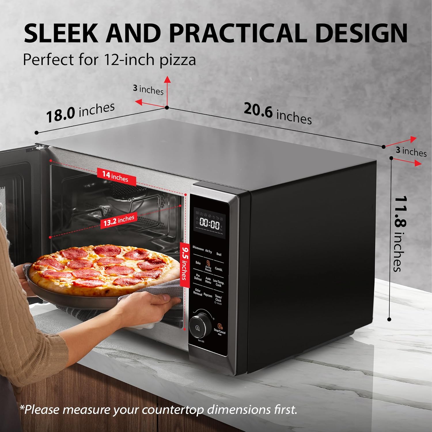 Thumbnail 4 de TOSHIBA 8-in-1 Microwave Air Fryer 1000W 🍽