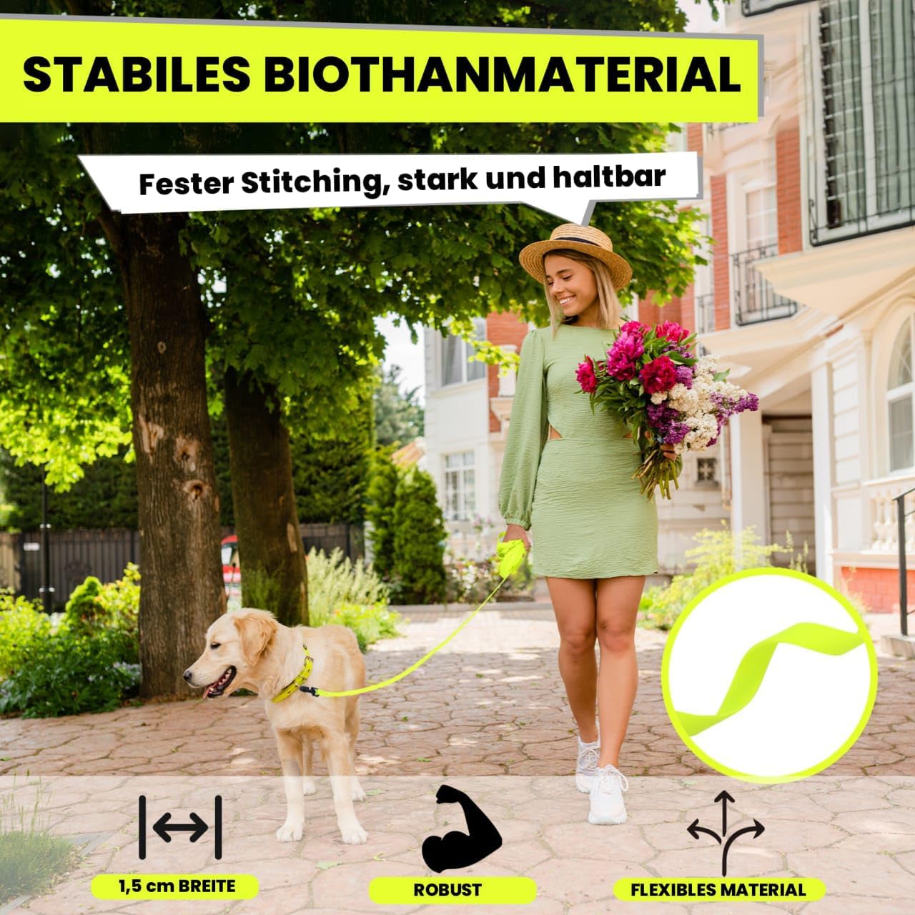 Thumbnail 3 de Loutep Biothane Schleppleine für Hunde – lange Trainingsleine (3 m bis 20 m)