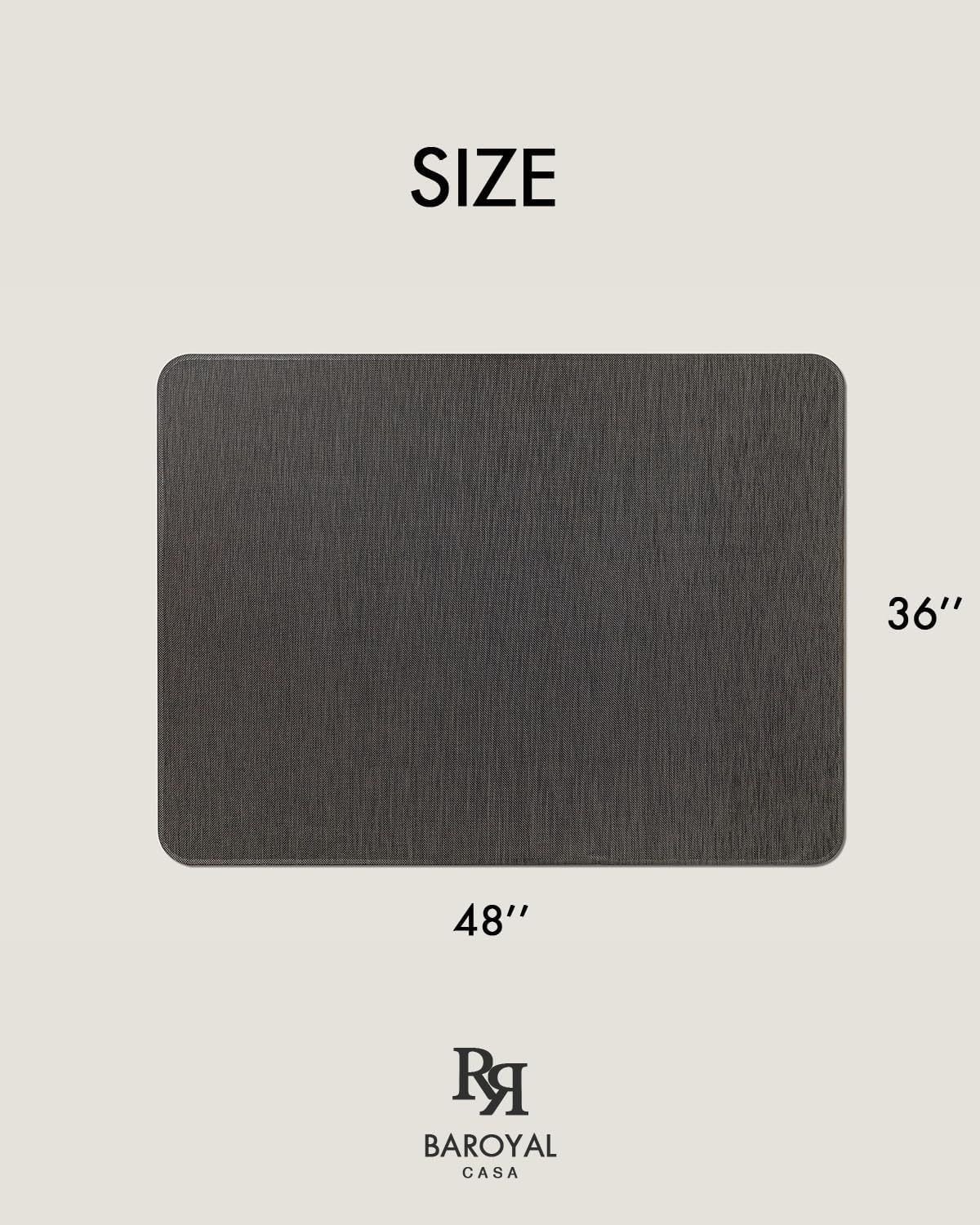 Thumbnail 5 de Baroyal Office Chair Mat 36 x 48