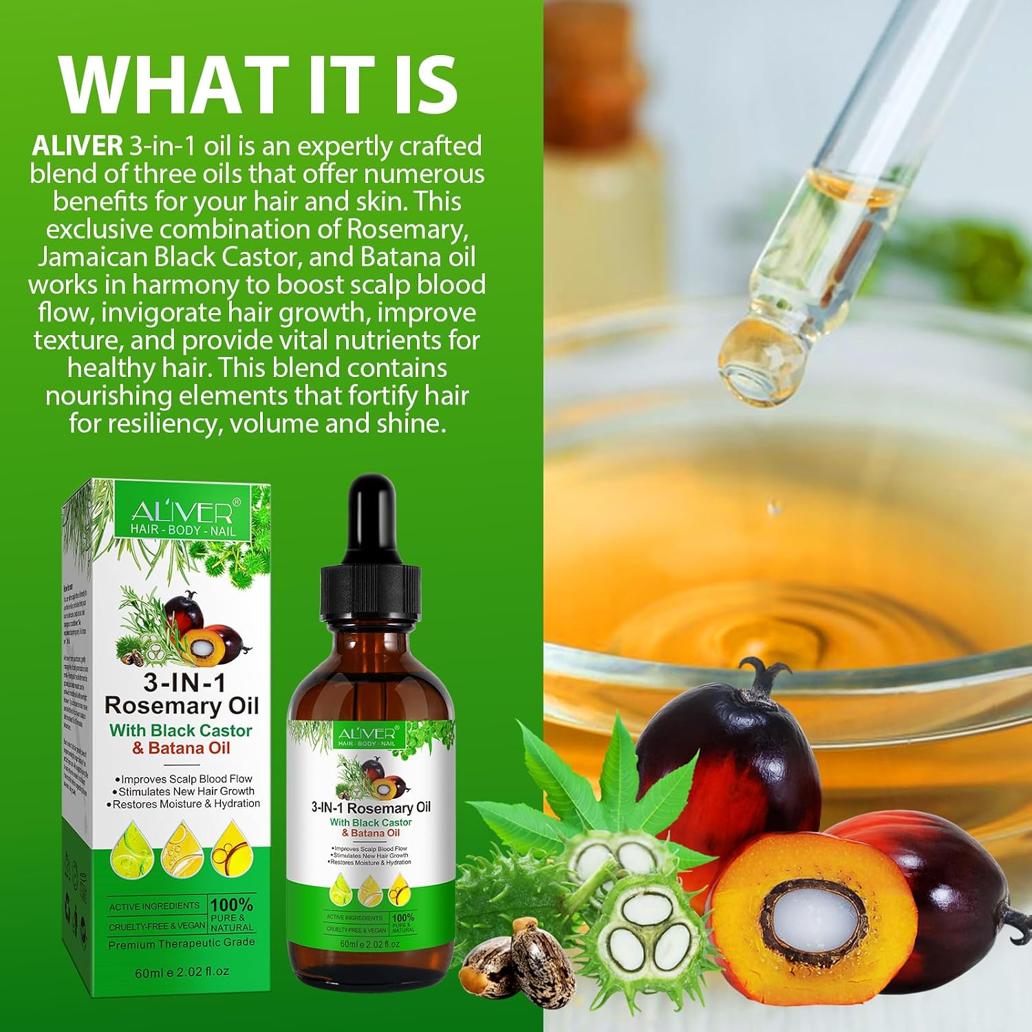 Detalle de CUZZYDUNJYNN Olio di Rosmarino 3 in 1 60 ml