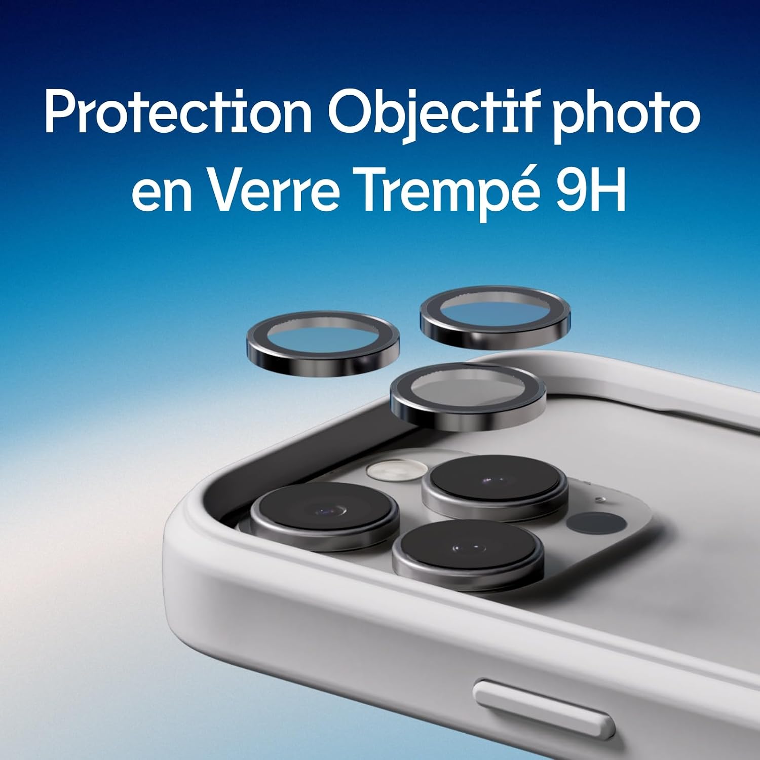 Detalle 2 de RhinoShield Protection d'objectif verre 9H pour iPhone 11 Pro
