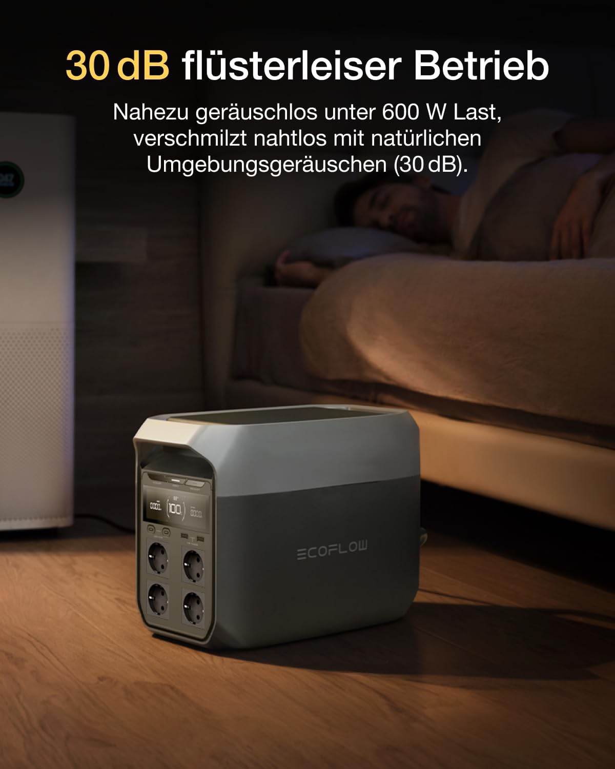 Thumbnail 5 de EF ECOFLOW DELTA 3 Tragbare Powerstation – 1024 Wh, LiFePO4, Schnellladung, erweiterbar bis 5 kWh