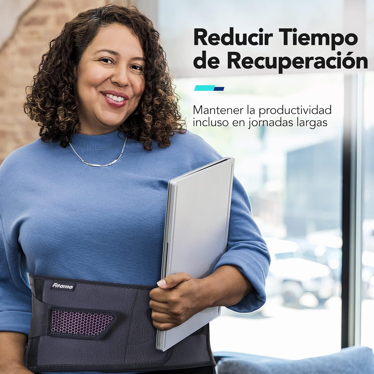 Detalle 2 de Fitomo Faja Lumbar Mujer Adjustable 7 varillas