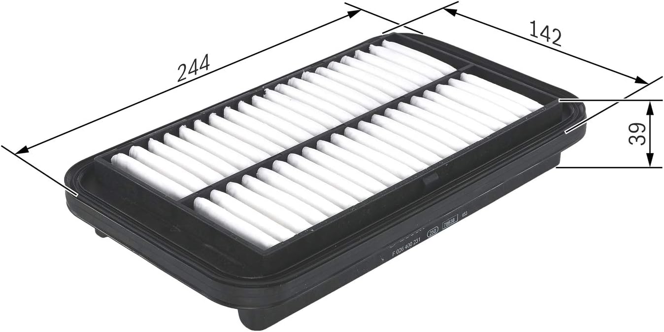 Detalle de Bosch Filtro Aria per Auto S0231: protezione affidabile dell’impianto da particelle esterne