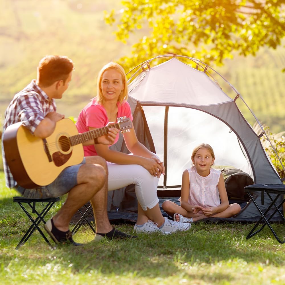 Detalle de AOOSA opvouwbare campingkruk 32,5 × 26 × 31 cm, draagvermogen tot 100 kg