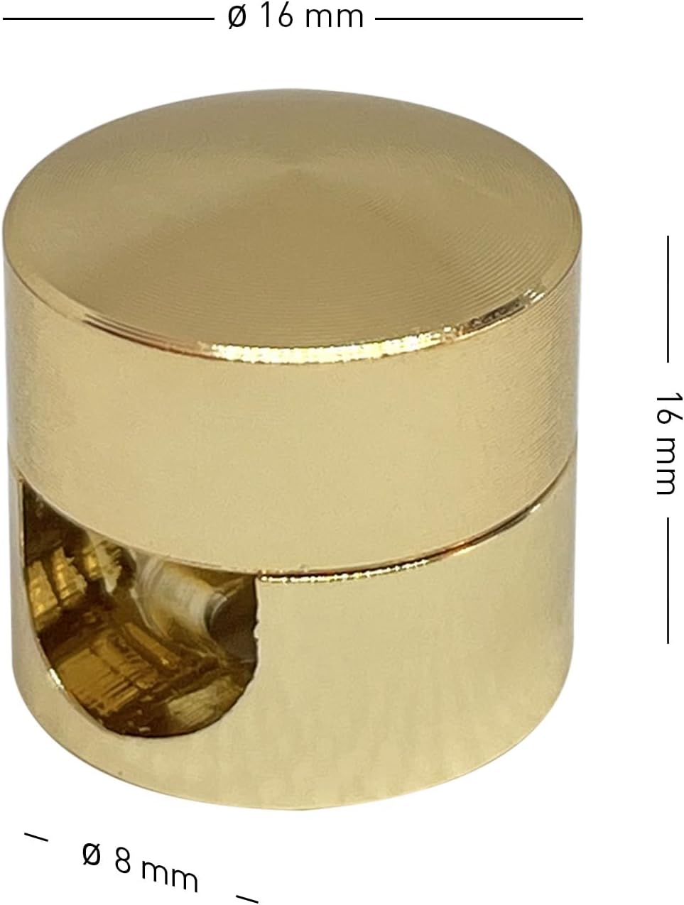 Thumbnail 1 de smartect Aluminium Wand- und Deckenpins Gold 4 Stück