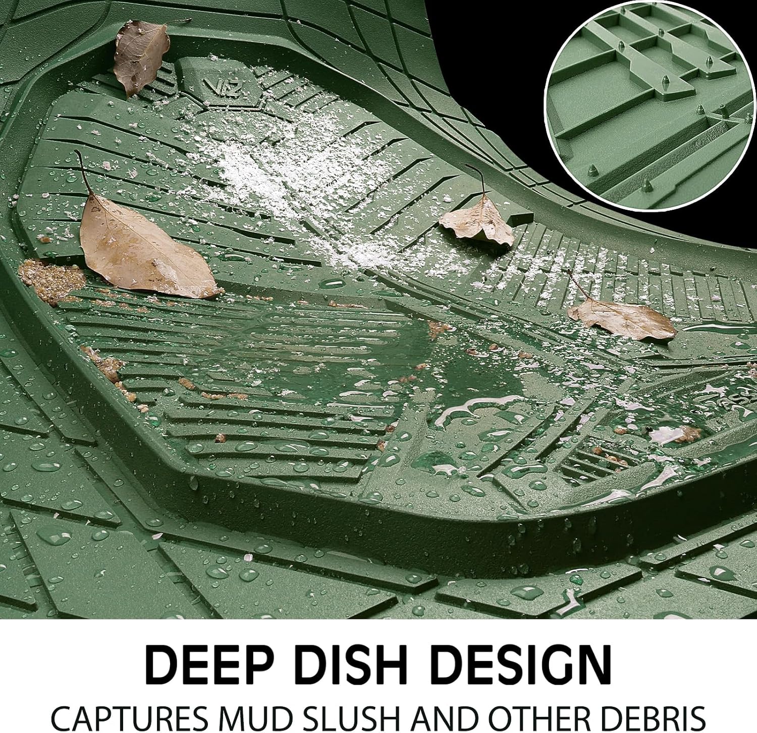 Thumbnail 3 de CAR PASS V12 Olive Green Trimmable Car Mats