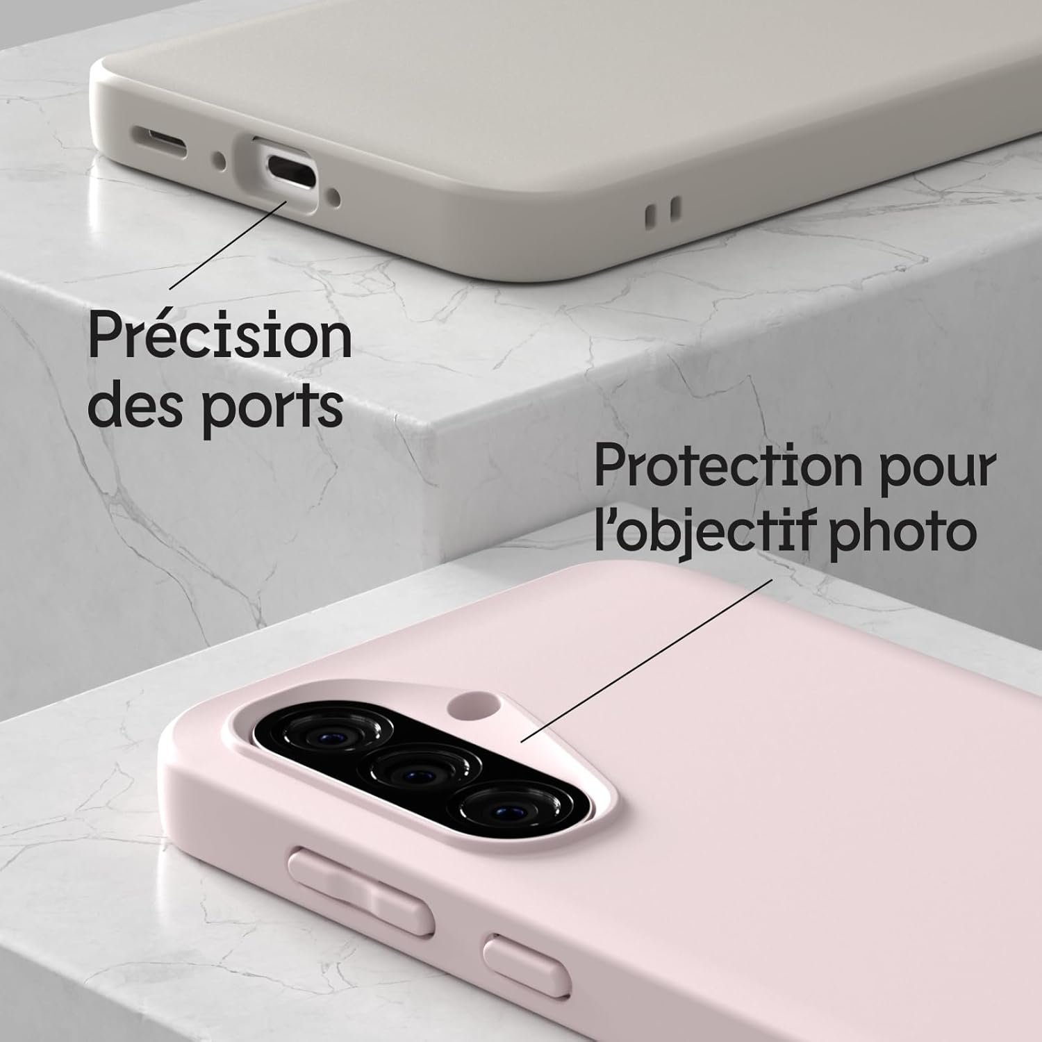 Thumbnail 3 de RhinoShield SolidSuit pour Galaxy A56 — coque fine mate avec absorption des chocs, noir