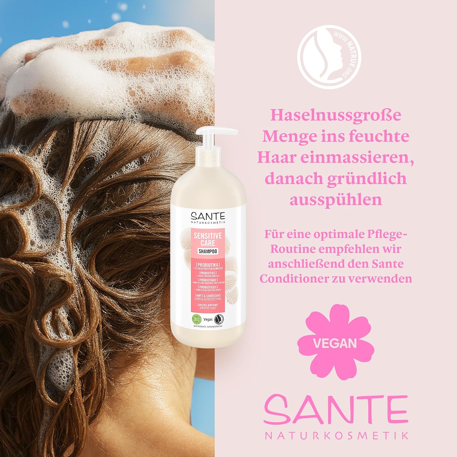 Thumbnail 4 de SANTE Naturkosmetik Sensitive Care Shampoo 950ml