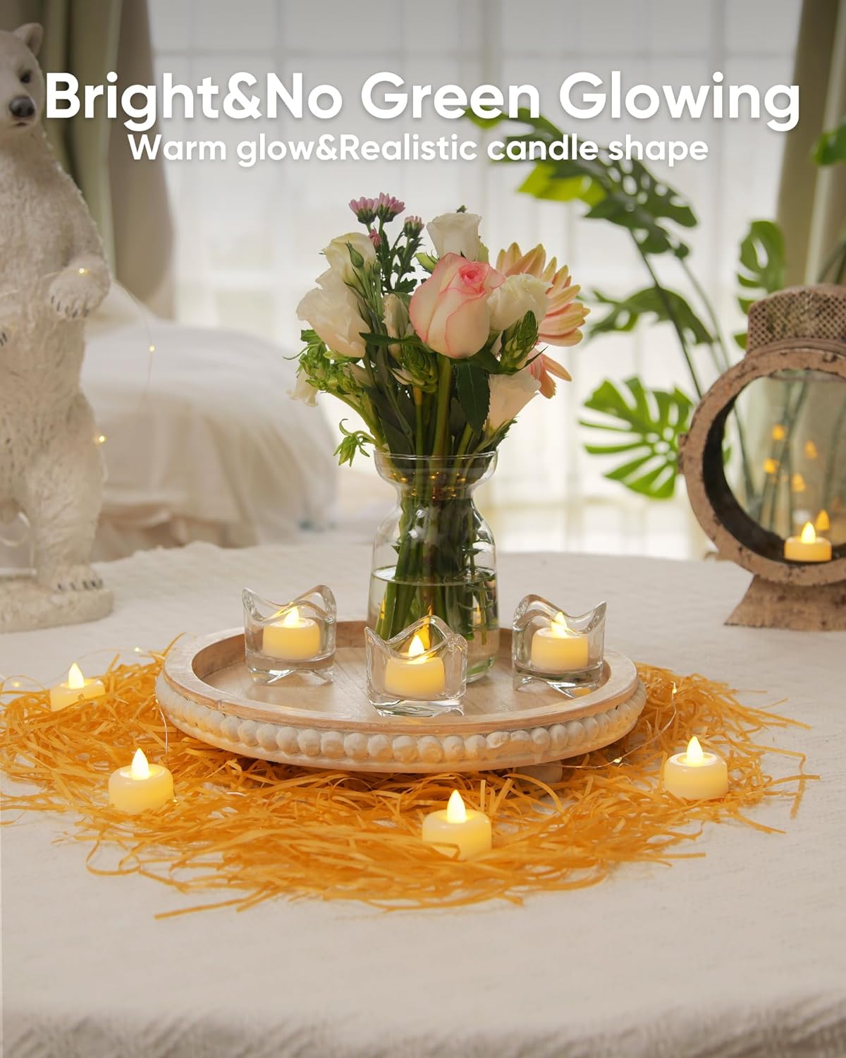 Detalle de AMAGIC 100 Pack LED Tealight Candles ๐ฏ