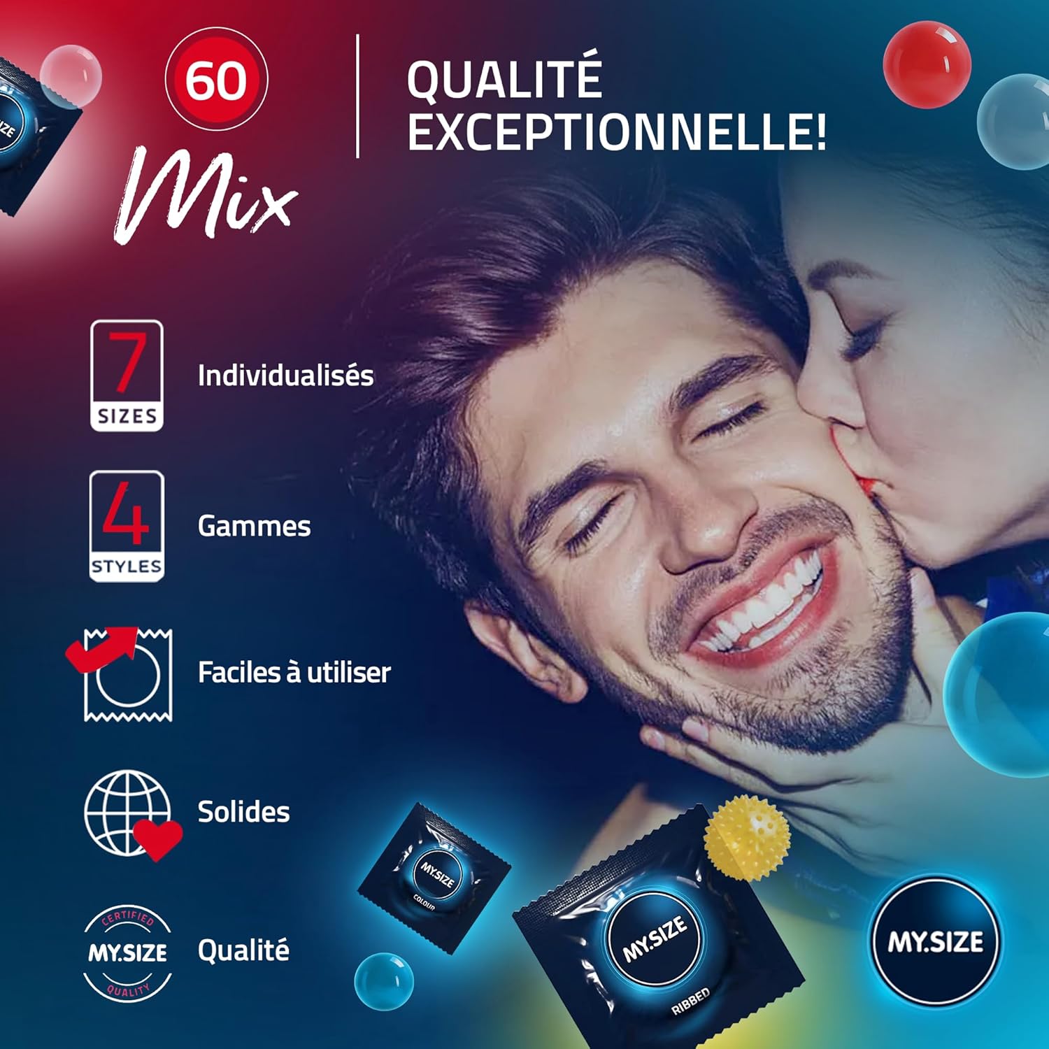 Thumbnail 5 de My.Size Mix préservatifs taille 5 – 60 mm, grand pack de 28 pièces