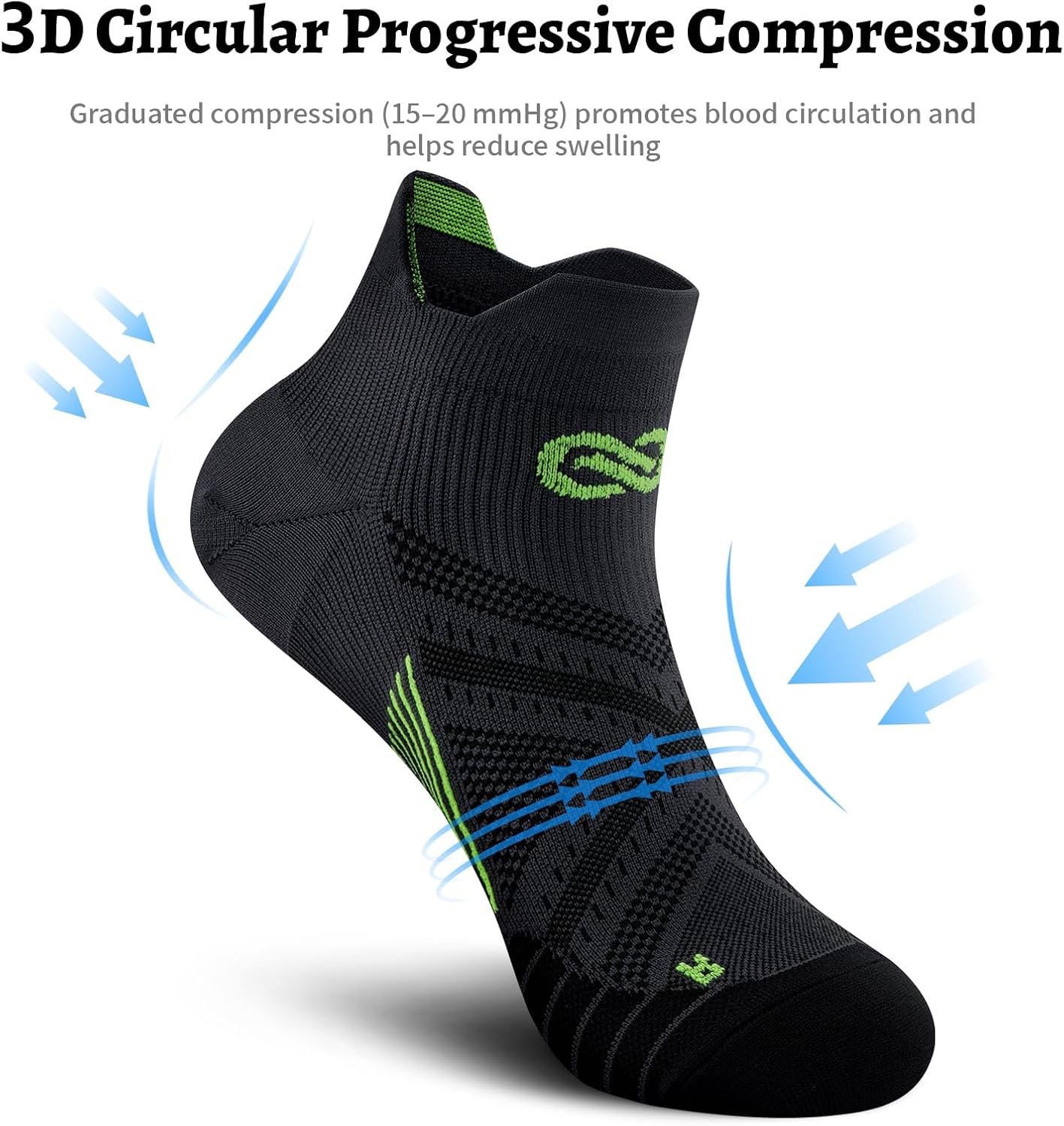 Detalle 2 de PAPLUS Ankle Compression Sock 15-20 mmHg