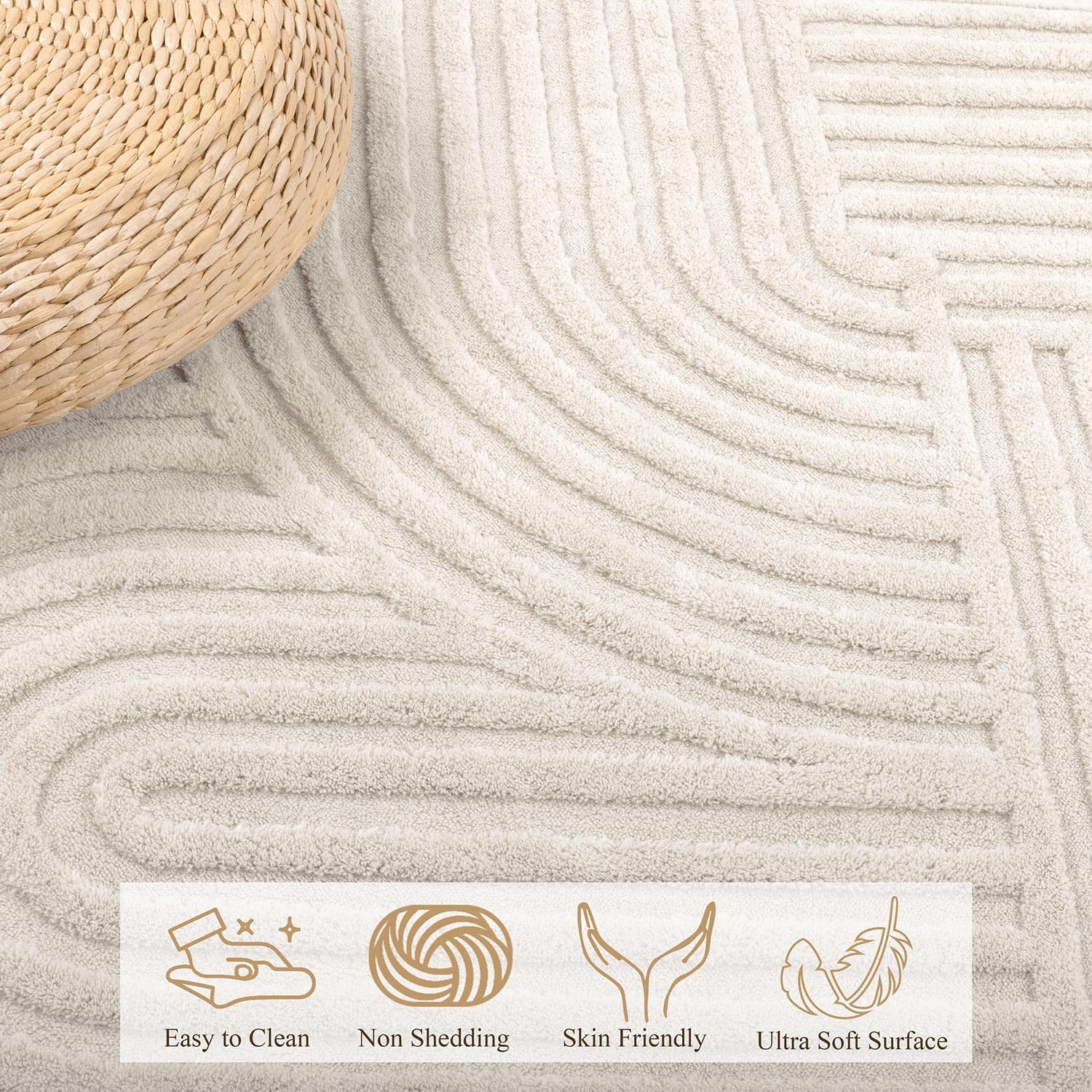 Thumbnail 2 de SHACOS Tapis Salon Moderne 200x290 cm 🏡