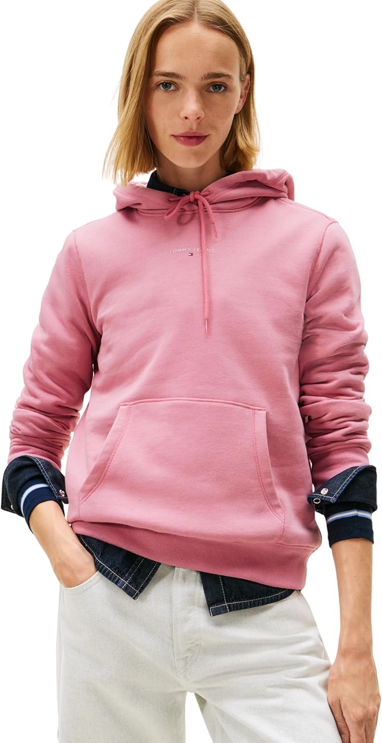 Thumbnail 5 de Tommy Jeans Damen Hoodie Linear mit Kapuze – lässiger Pullover mit Tunnelzug