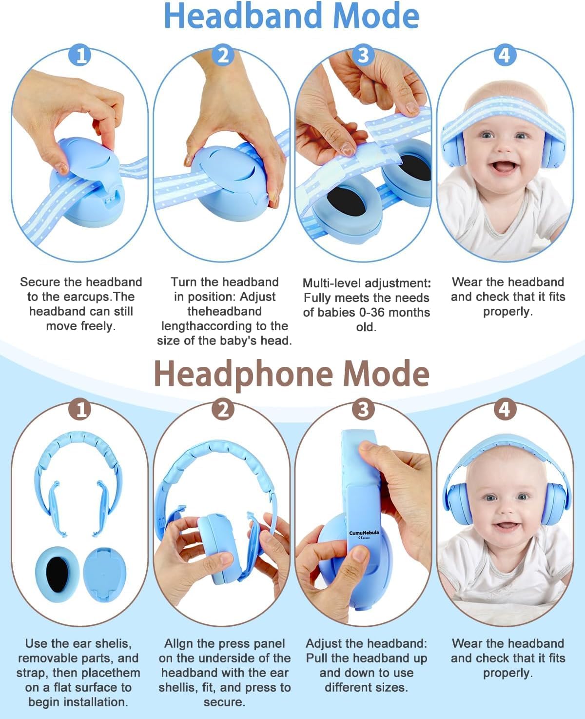 Thumbnail 6 de Baby Ear Defender noise reduction earmuffs for 36 months