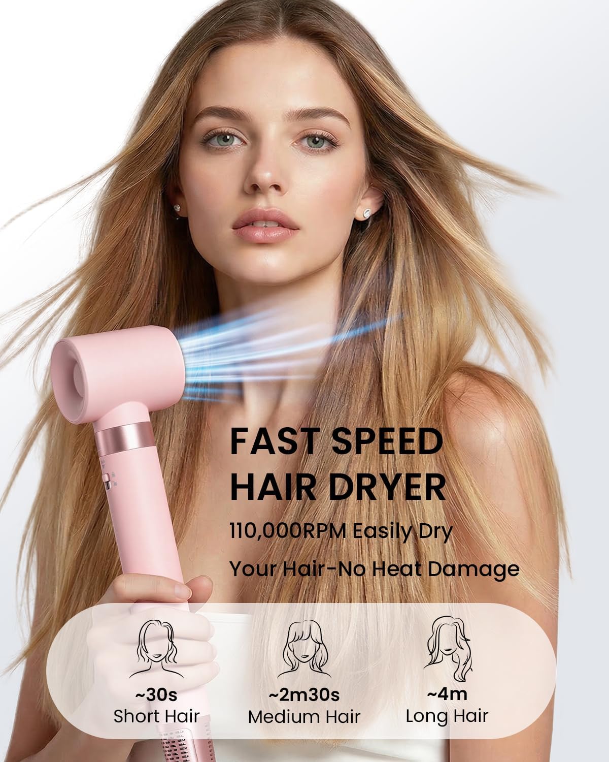 Detalle de MESCOMB 6-in-1 Air Styler: All-in-One Hair Drying, Curling and Straightening System