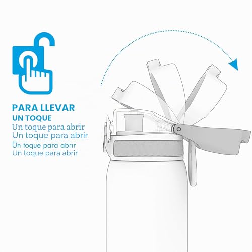 Thumbnail 1 de ion8 Botella Agua Inox Ligero 600 ml — Sin Aislamiento, a Prueba de Fugas