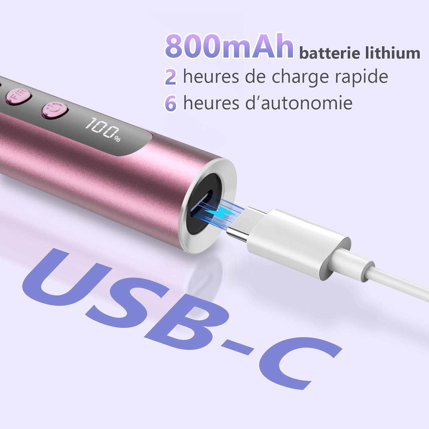 Thumbnail 3 de Ponceuse pour ongles électrique professionnelle 35000 tr/min sans fil – kit complet pour gel et acrylique