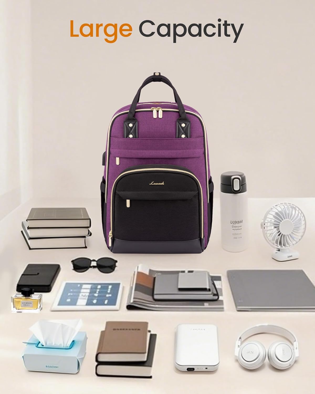Thumbnail 5 de LOVEVOOK 15.6 inch laptop backpack 23 L