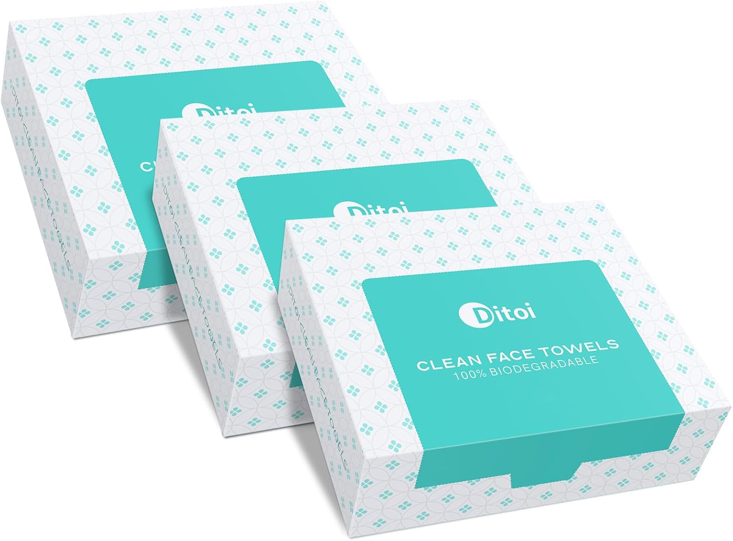 Detalle de Ditoi XL Disposable Face Towels: Thick, Plant-Based Wipes for Gentle, Versatile Skin Care