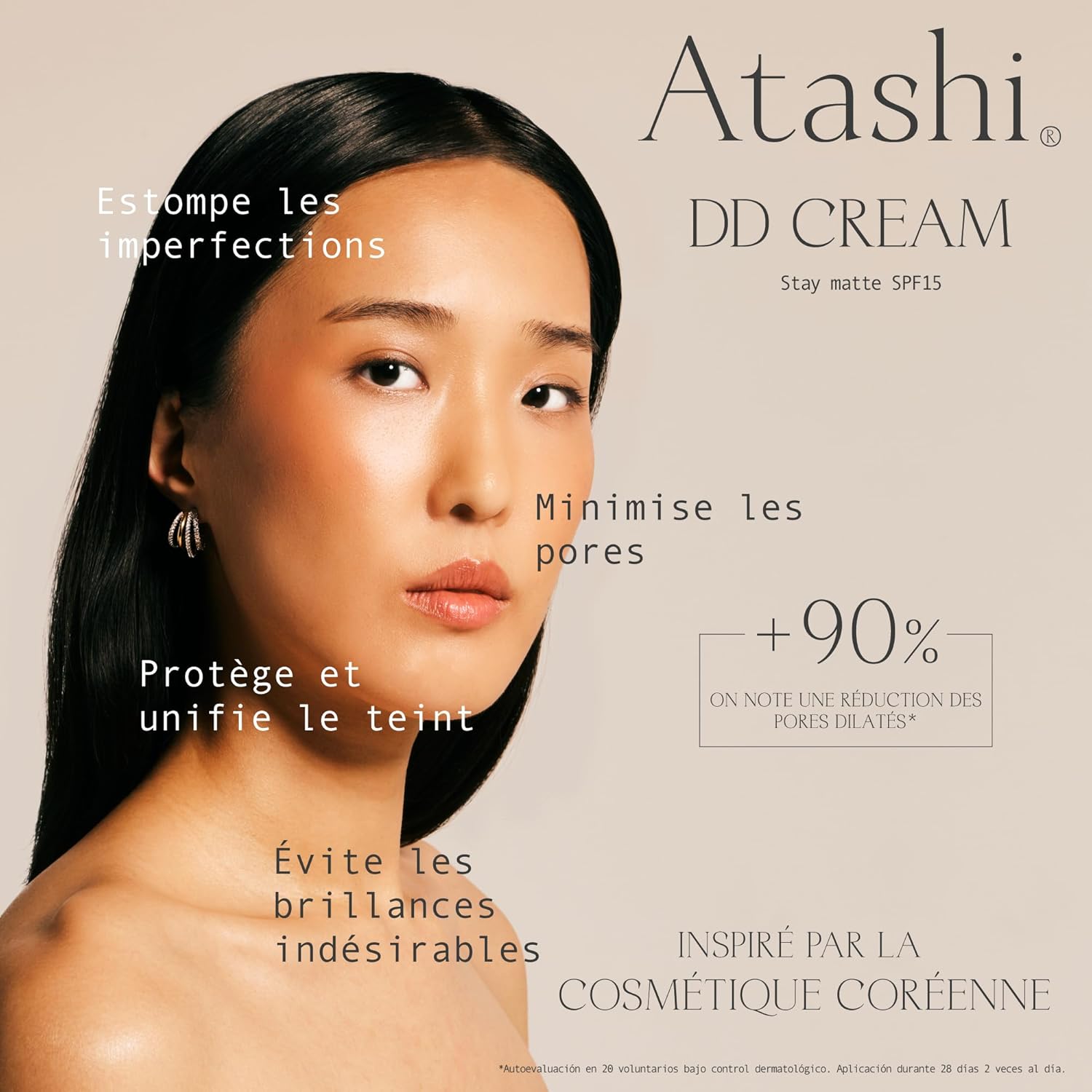 Thumbnail 1 de Atashi DD Crème Stay Matte – Teinte Intense, 40 ml, pour Peaux Mixtes à Grasses