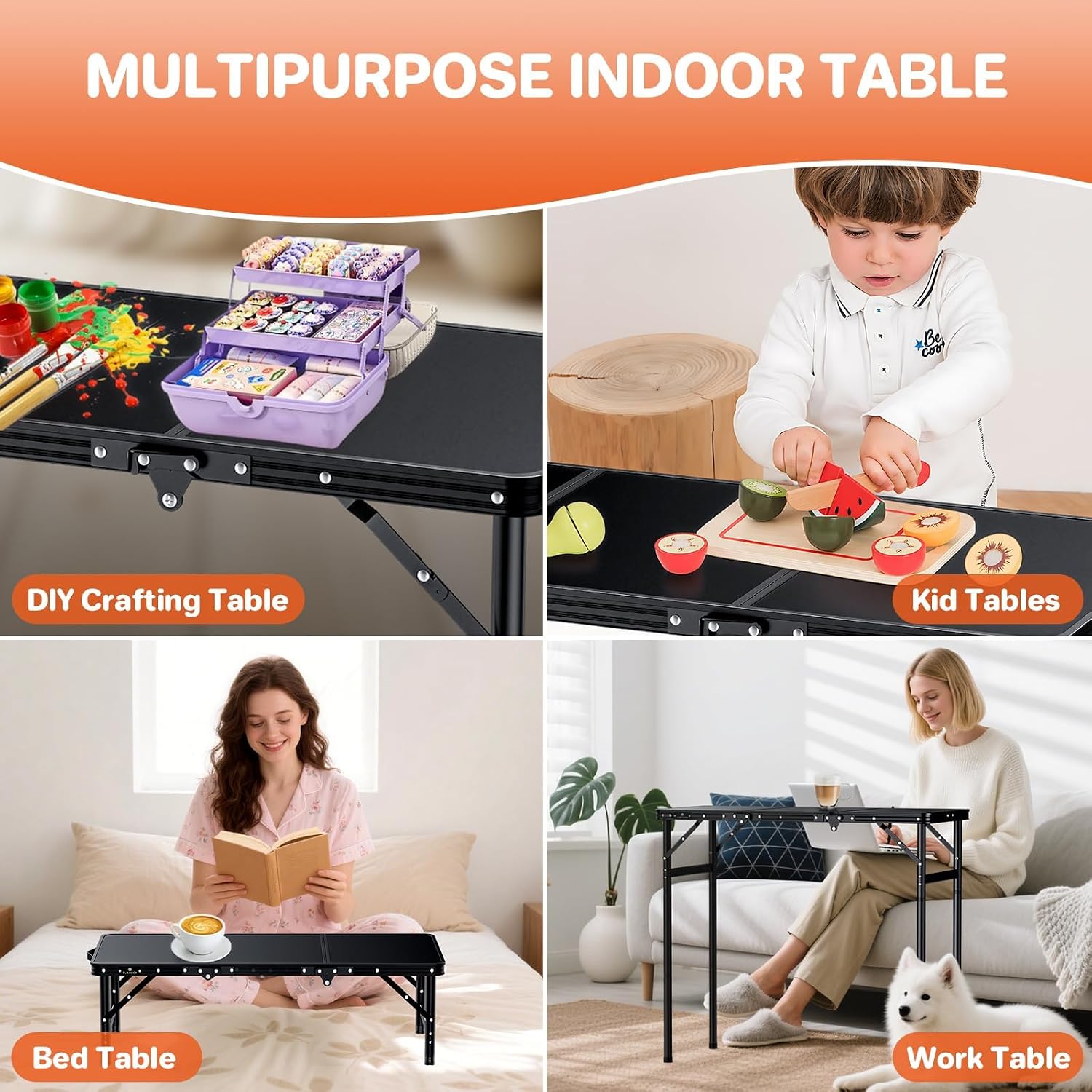 Detalle de FUNYKICH Folding Camping Table 3 ft