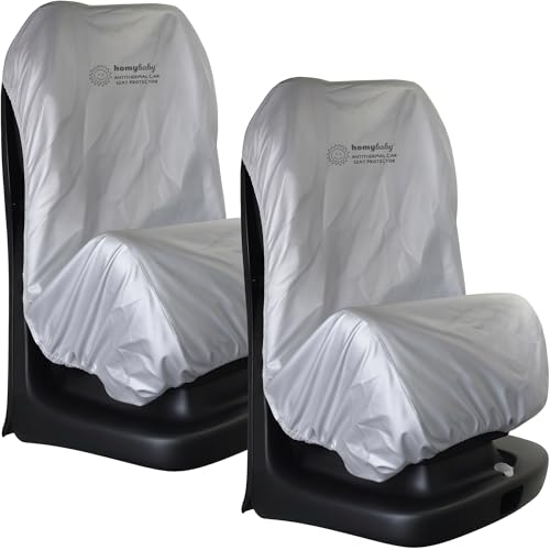 Detalle de HOMYBABY Funda Antitérmica para Silla de Coche Bebe (2 Unidades) ANTI UV – Universal y Ajustable