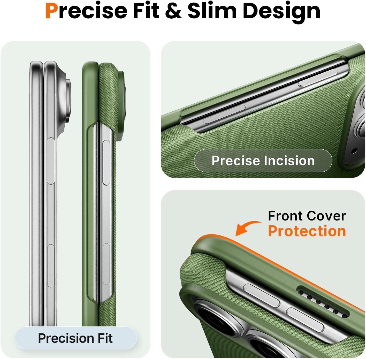 Thumbnail 3 de Mkeke for iPhone Duo Case, Green Tech-Woven MagSafe Phone Cover