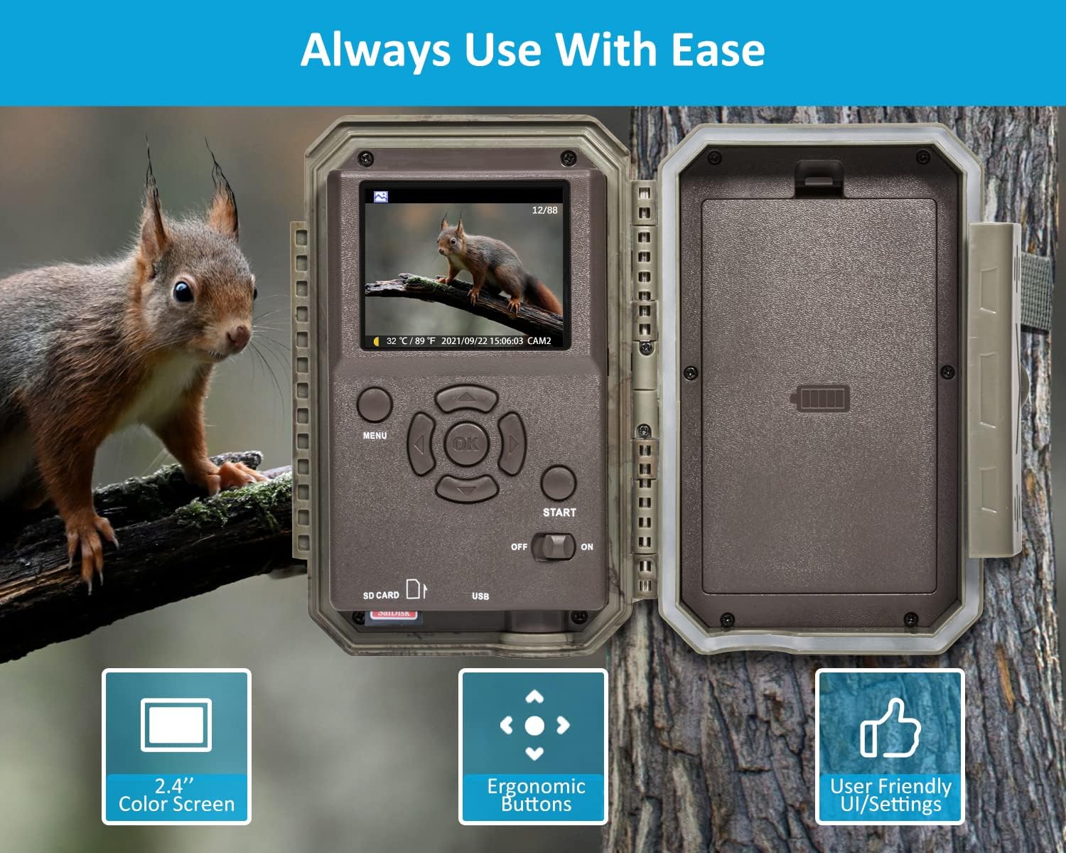 Thumbnail 6 de GardePro E5S 64MP trail camera