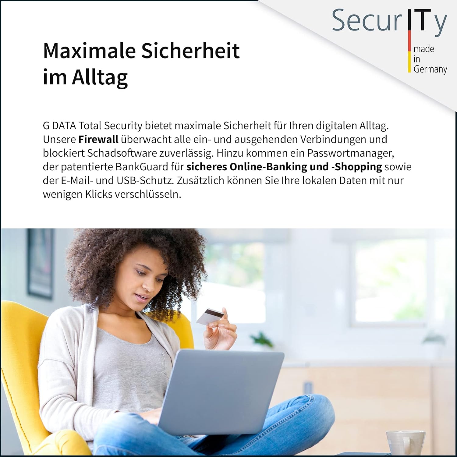 Thumbnail 3 de G DATA Total Security 2026 – 3 Geräte, 1 Jahr, Virenschutz & Passwort-Manager (Made in Germany)