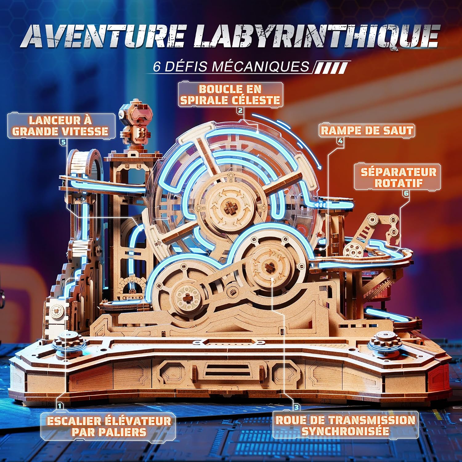 Detalle de ROBOTIME Gear Ball puzzle 3D 653 pièces 🧩