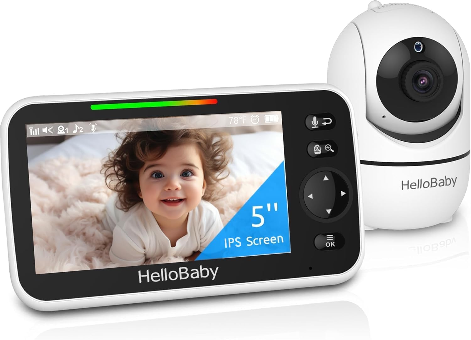 Thumbnail 6 de HelloBaby HB6560 6" Split Screen Baby Monitor