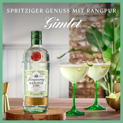 Detalle de Tanqueray Rangpur Lime Gin – fünffach destilliert mit Zitrusfrische (700 ml, 41,3% Vol.)