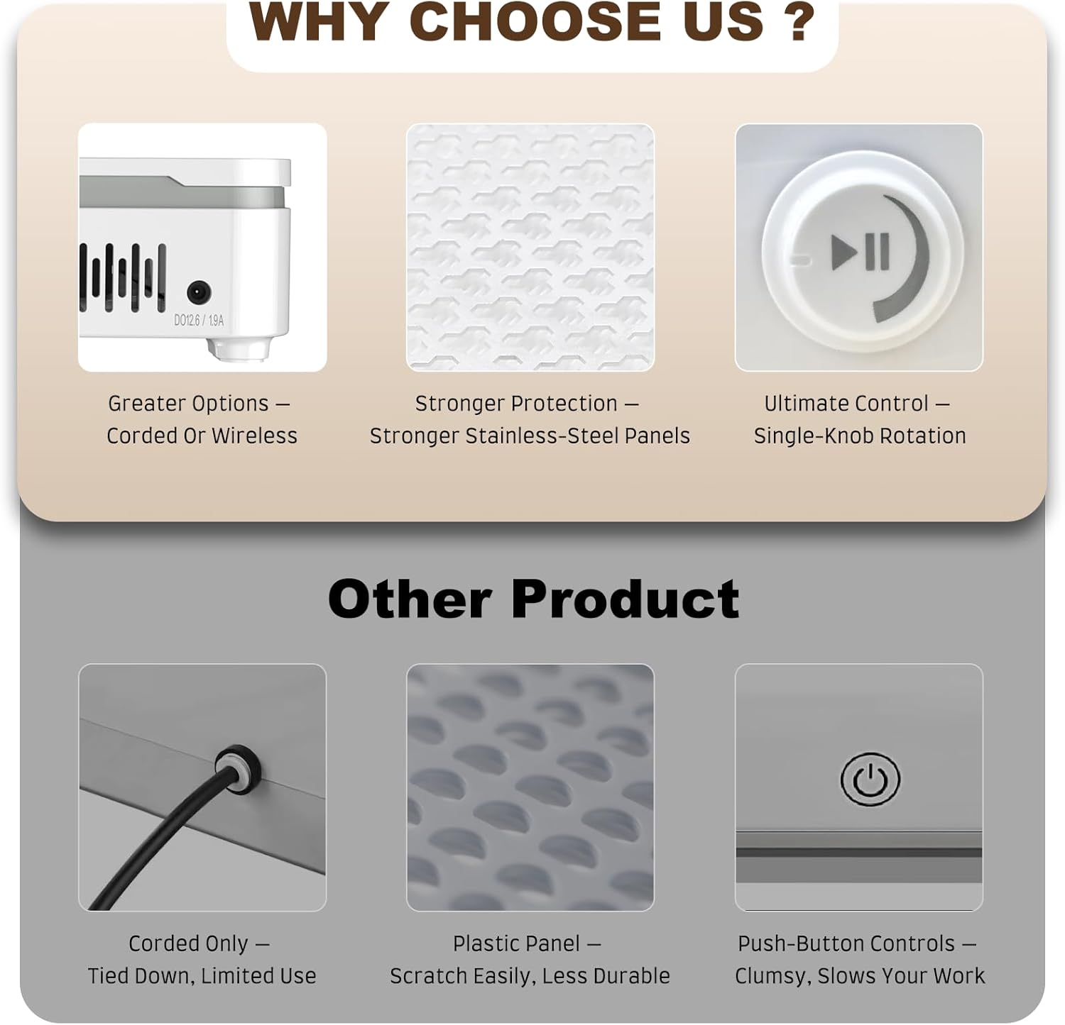 Thumbnail 3 de Nail Dust Collector (1000PA) Cordless by Nail Tech with 10 Speed Levels, Low Noise Suction