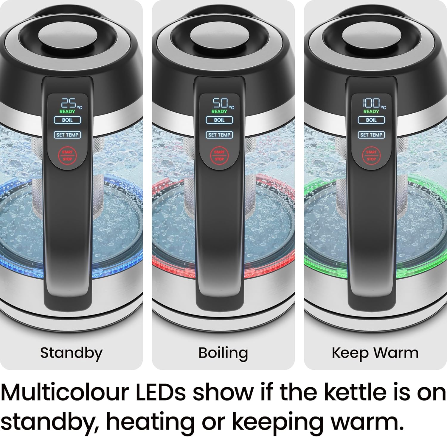 Thumbnail 4 de Chefman Electric Kettle for Boiling Water, 1.8L 1500W with Temperature Control