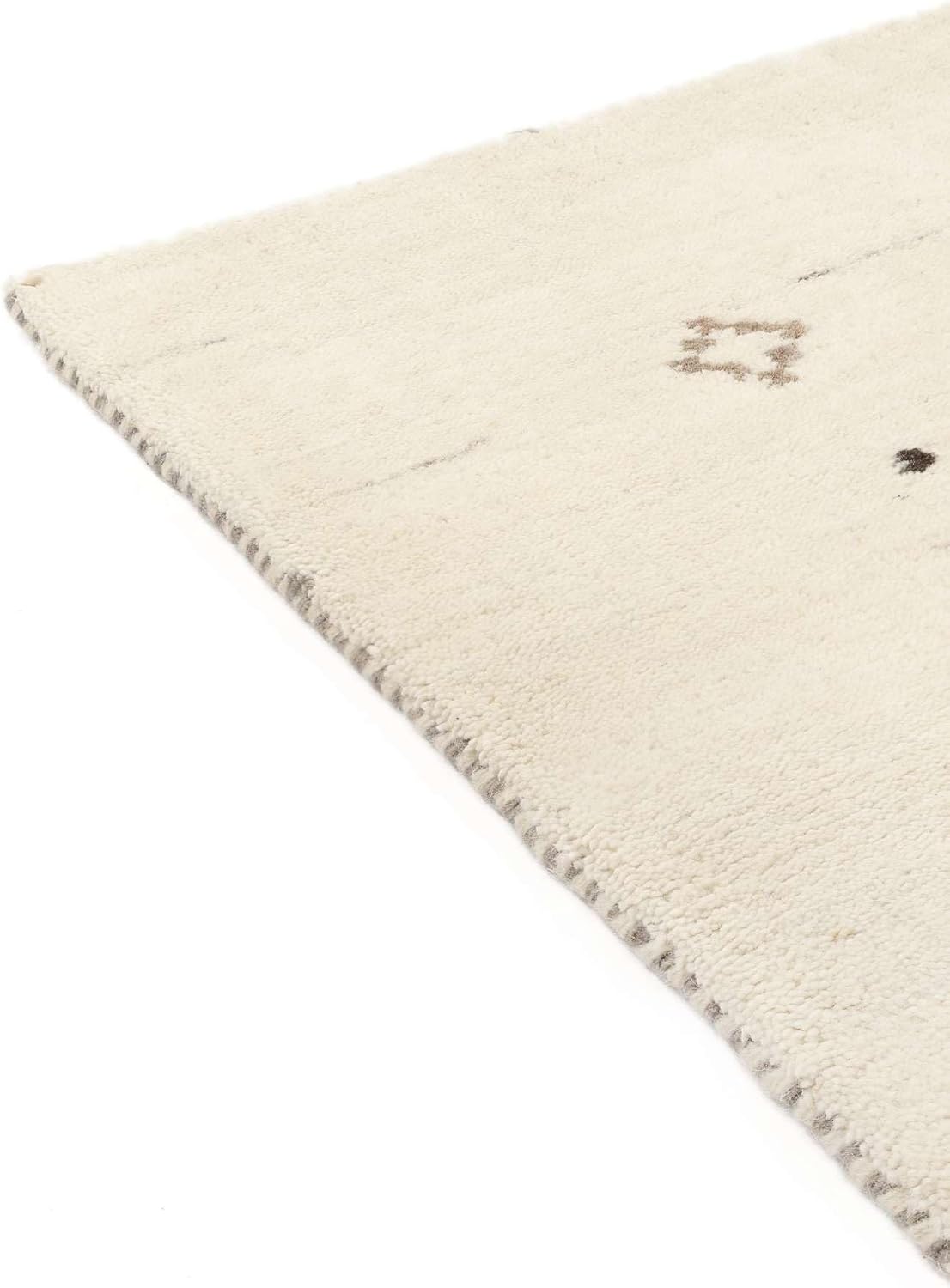 Detalle 2 de RugVista Gabbeh Giza 120340 loper, 80 x 250 cm, gebroken wit