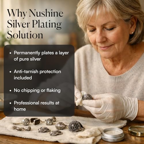 Detalle de Nushine Silver Plating Solution 50ml for Jewellery Repair