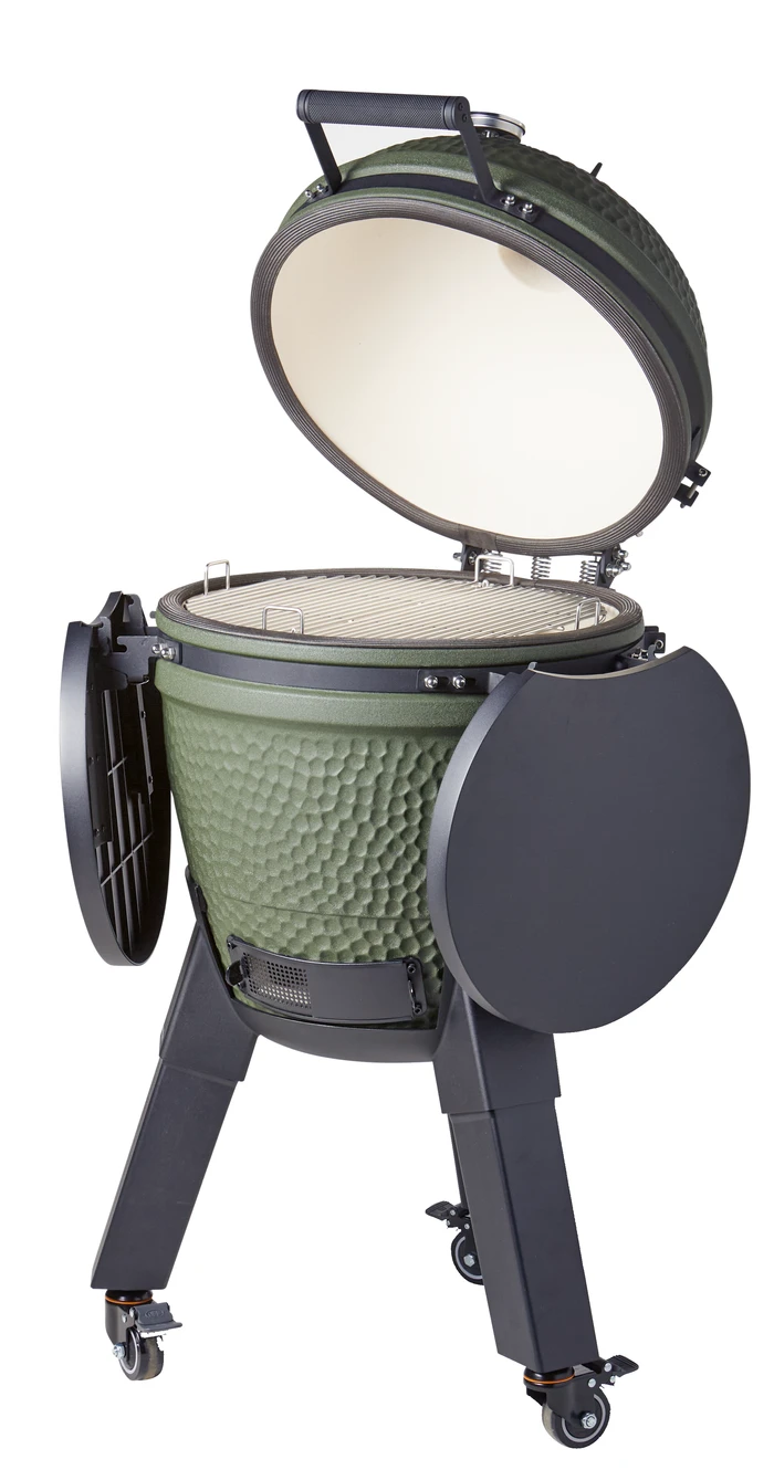 Thumbnail 9 de Moddern Green Complete – keramischer Kamado-Grill mit verstellbarem Rost und stabilem Untergestell