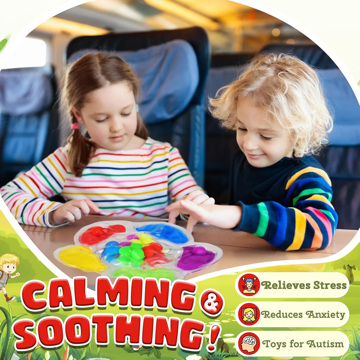 Detalle de Colour Sorting Toys for Toddlers (3-6 Years): Fine Motor Colour Match and Sensory Fidget