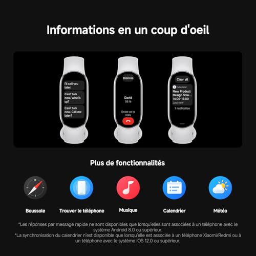 Thumbnail 14 de XIAOMI Smart Band 10 - Bracelet Connecté, autonomie 21 jours, écran AMOLED 1,72" et suivi santé