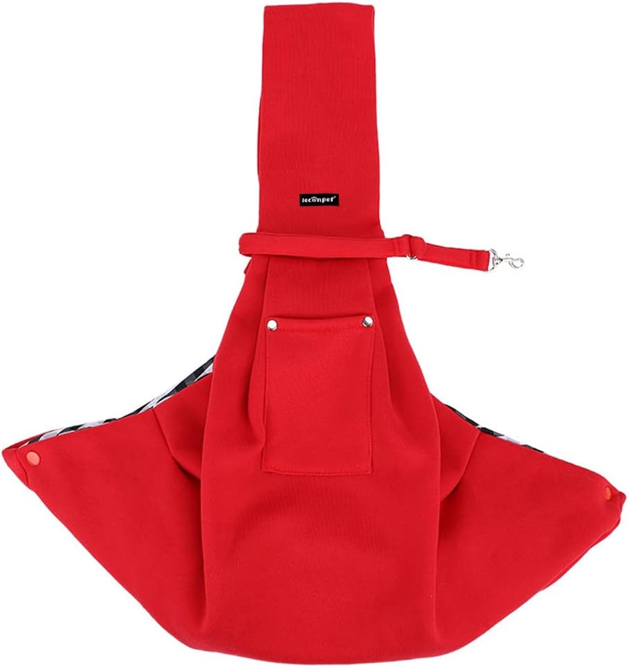 Thumbnail 5 de Leconpet Dog Sling Carrier Shoulder Bag (Black) with Phone Pocket and Safety Lock