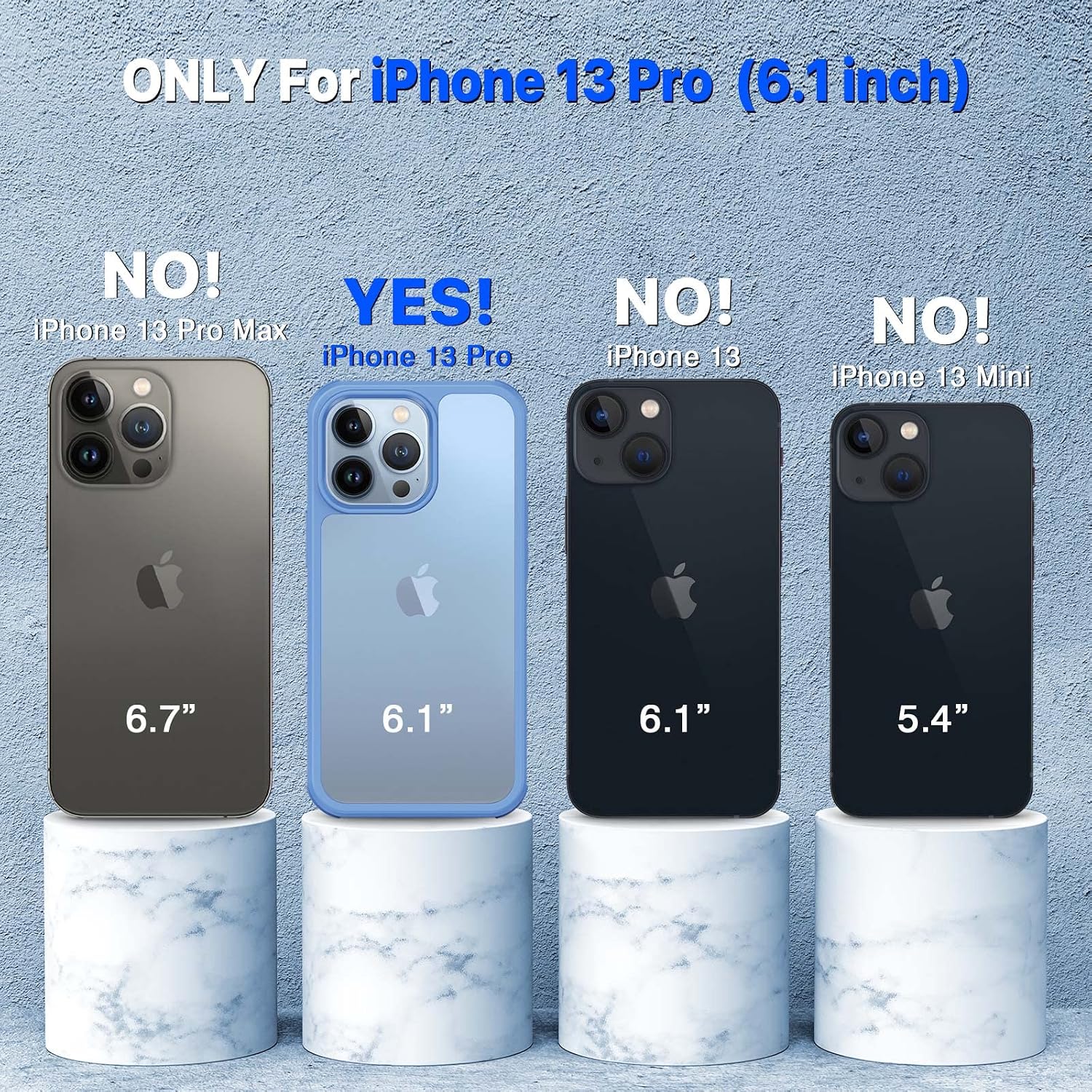 Thumbnail 1 de CENHUFO iPhone 13 Pro Case Blue
