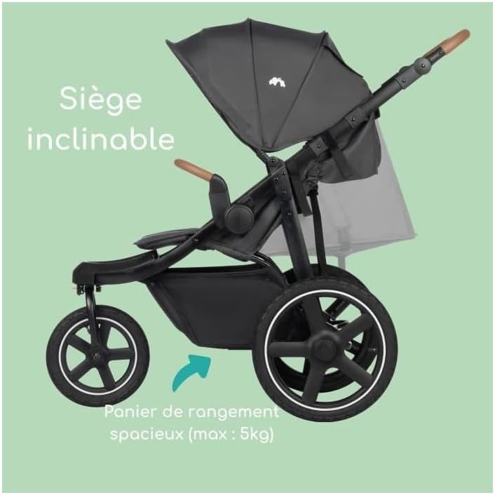 Thumbnail 1 de Bebeconfort Cloudy All-Terrain Pushchair (0–4 Years, max 22 kg) with Maxi-Cosi Car Seat Adapters